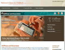 Tablet Screenshot of hoffmanobgyn.com